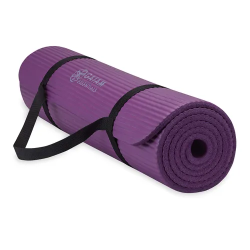 Gaiam Essentials Thick Yoga Mat Fitness & Exercise Mat with