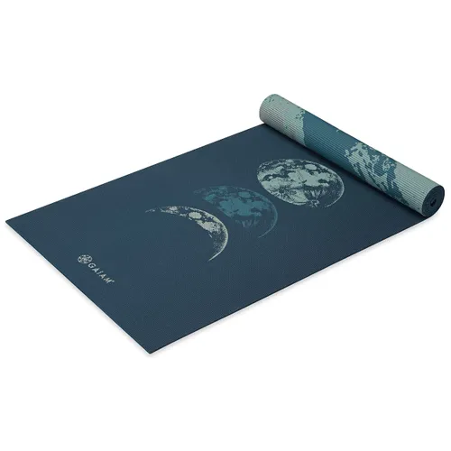 Gaiam Yoga Mat Premium Print Reversible Extra Thick Non