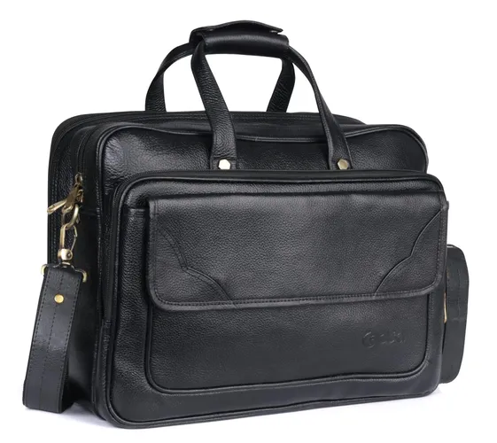 Gaja Genuine Leather Laptop Bag for Men and Women - Sleek