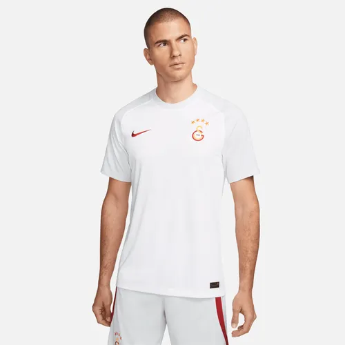 Galatasaray 2023/24 Away Men's Nike Dri-FIT Short-Sleeve Football Top - White - Polyester