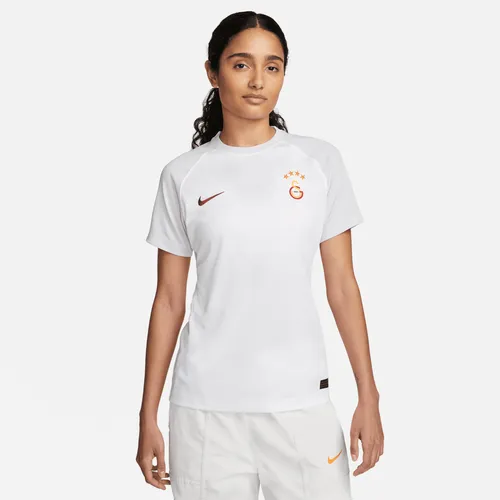 Galatasaray 2023/24 Away Women's Nike Dri-FIT Short-Sleeve Football Top - White - Polyester