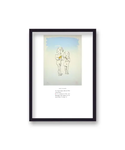 Gallery Print & Art John Lennon Personal Sketch Collection 2 Two Virgins - Black Frame Wood - One