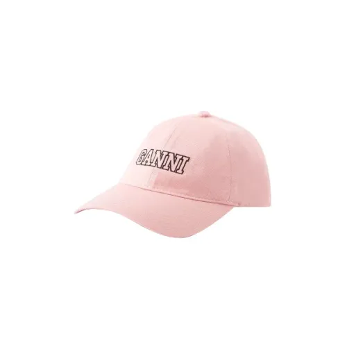 Ganni , Cotton hats ,Pink female, Sizes: ONE