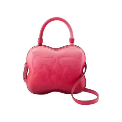 Ganni , Leather handbags ,Pink female, Sizes: ONE SIZE