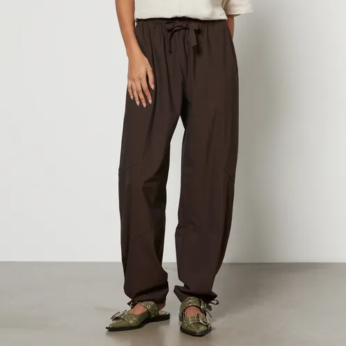 Ganni Paperbag Crepe Tapered Trousers - EU 34/