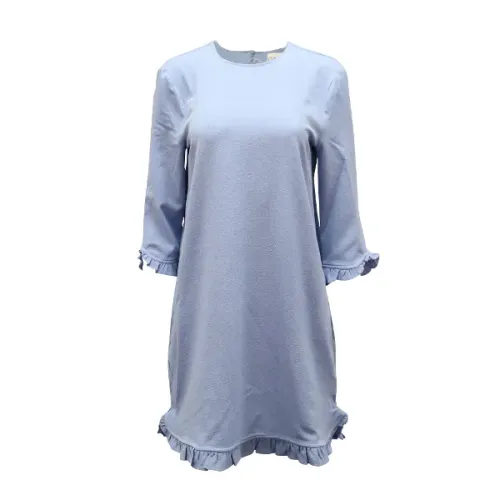 Ganni , Polyester dresses ,Blue female, Sizes: