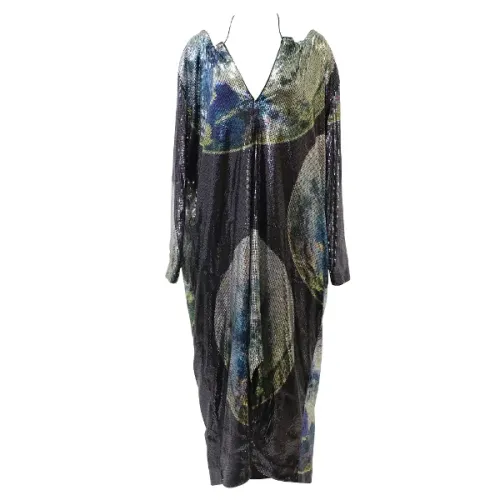 Ganni , Polyester dresses ,Multicolor female, Sizes: