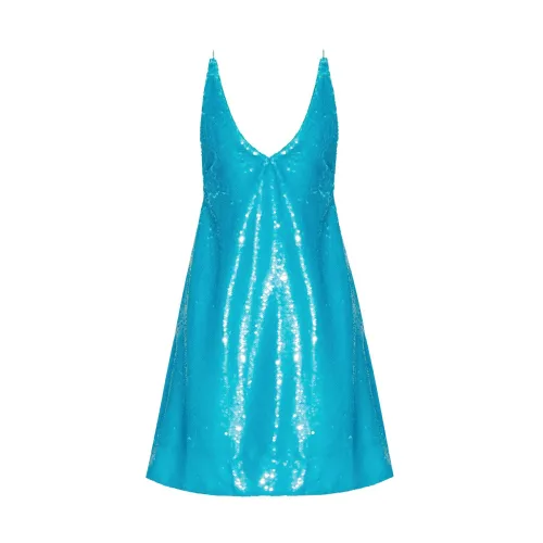 Ganni , Sequin dress ,Blue female, Sizes: