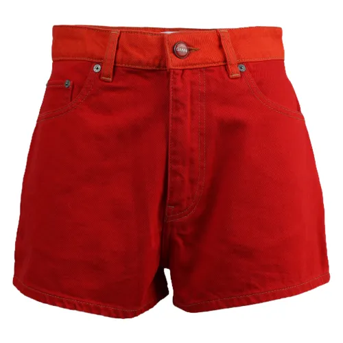 Ganni , Short Shorts ,Red female, Sizes: