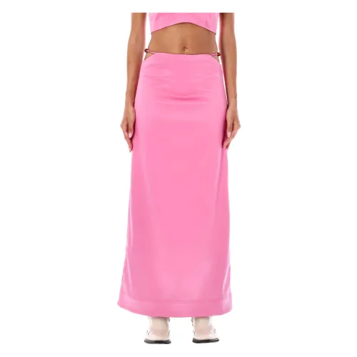 Ganni , Women Clothing Skirts Pink Aw23 ,Pink female, Sizes: