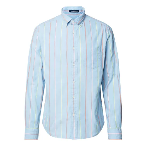 Gant , Blue Long Sleeve Shirts ,Blue male, Sizes: