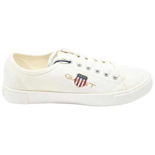 Gant , Casual Cotton Twill Sneakers ,White male, Sizes:
