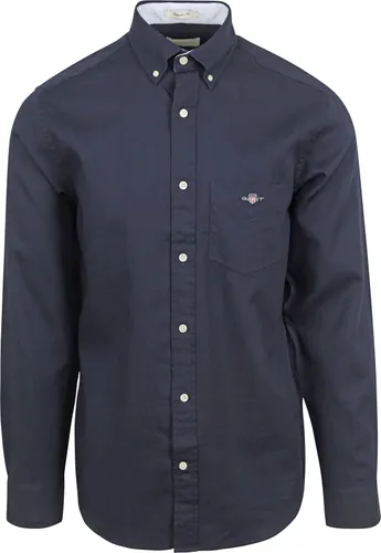 Gant Casual Shirt Honeycomb Texture Navy Blue Dark Blue
