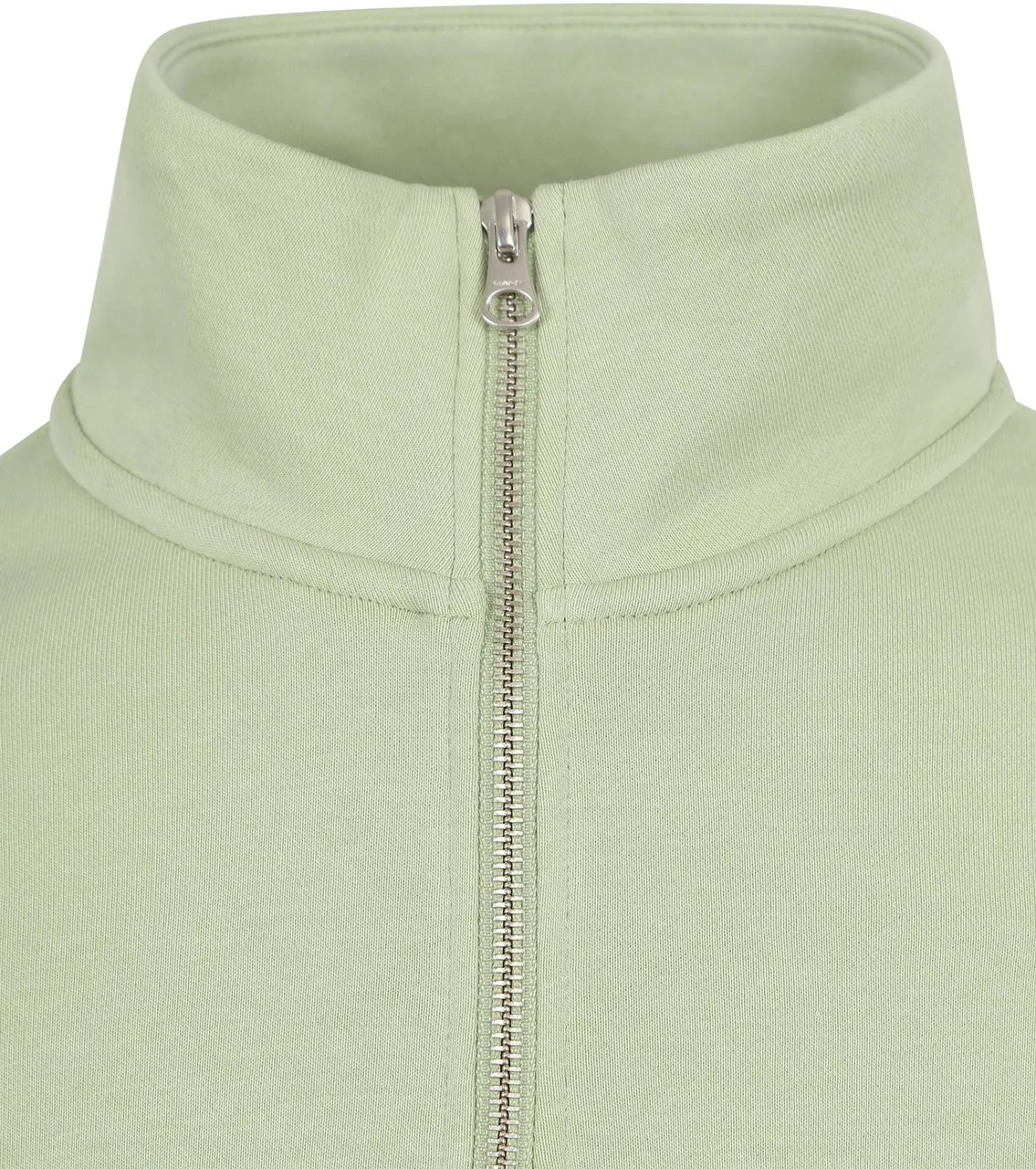 Gant Half Zip Sweater Logo Light Green