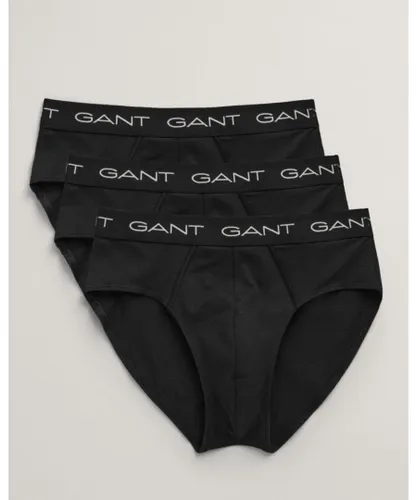 Gant Mens Briefs 3-Pack - Black