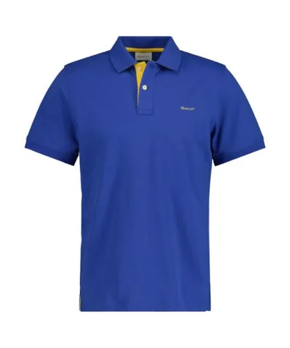 Gant Mens polo shirt - Blue Cotton