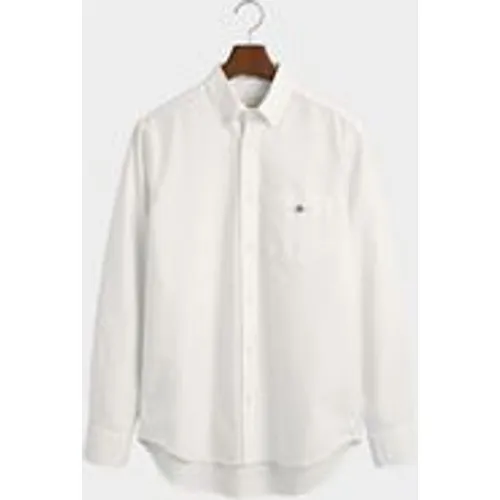 GANT Men's Regular Fit Oxford Shirt in White
