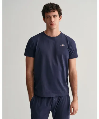 Gant Mens Shield Pyjama T-Shirt - Navy