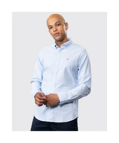 Gant Mens Slim Fit Oxford Shirt in Blue Cotton