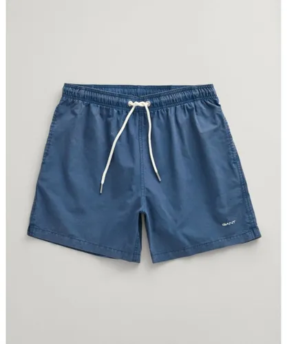 Gant Mens Sunfaded Swim Shorts - Blue