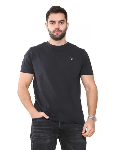 Gant Mens T-Shirts - Black Cotton