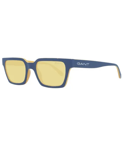 Gant Mens Trapezium Frame Sunglasses with Yellow Lenses - Multicolour - One