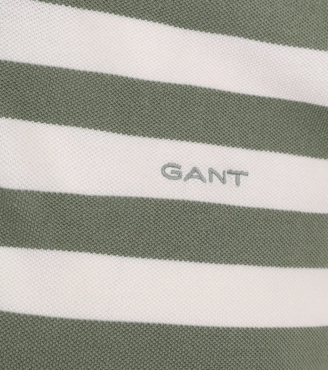 Gant Polo Shirt Stripes Green
