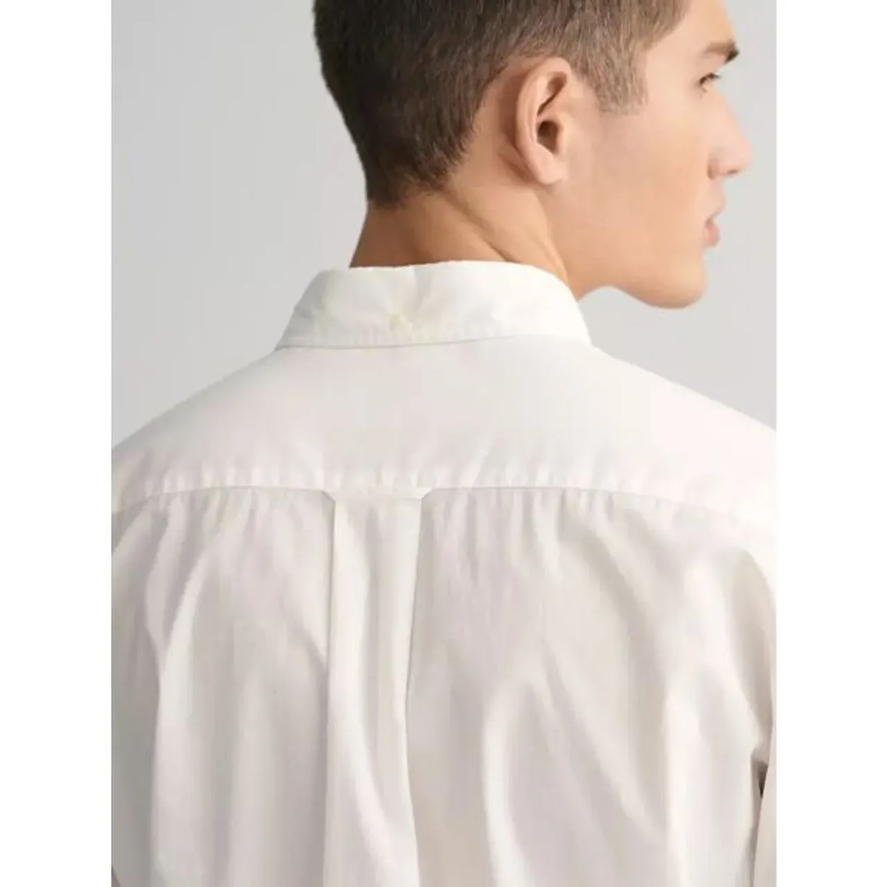 GANT Poplin Regular Fit Shirt - 110 White - Male