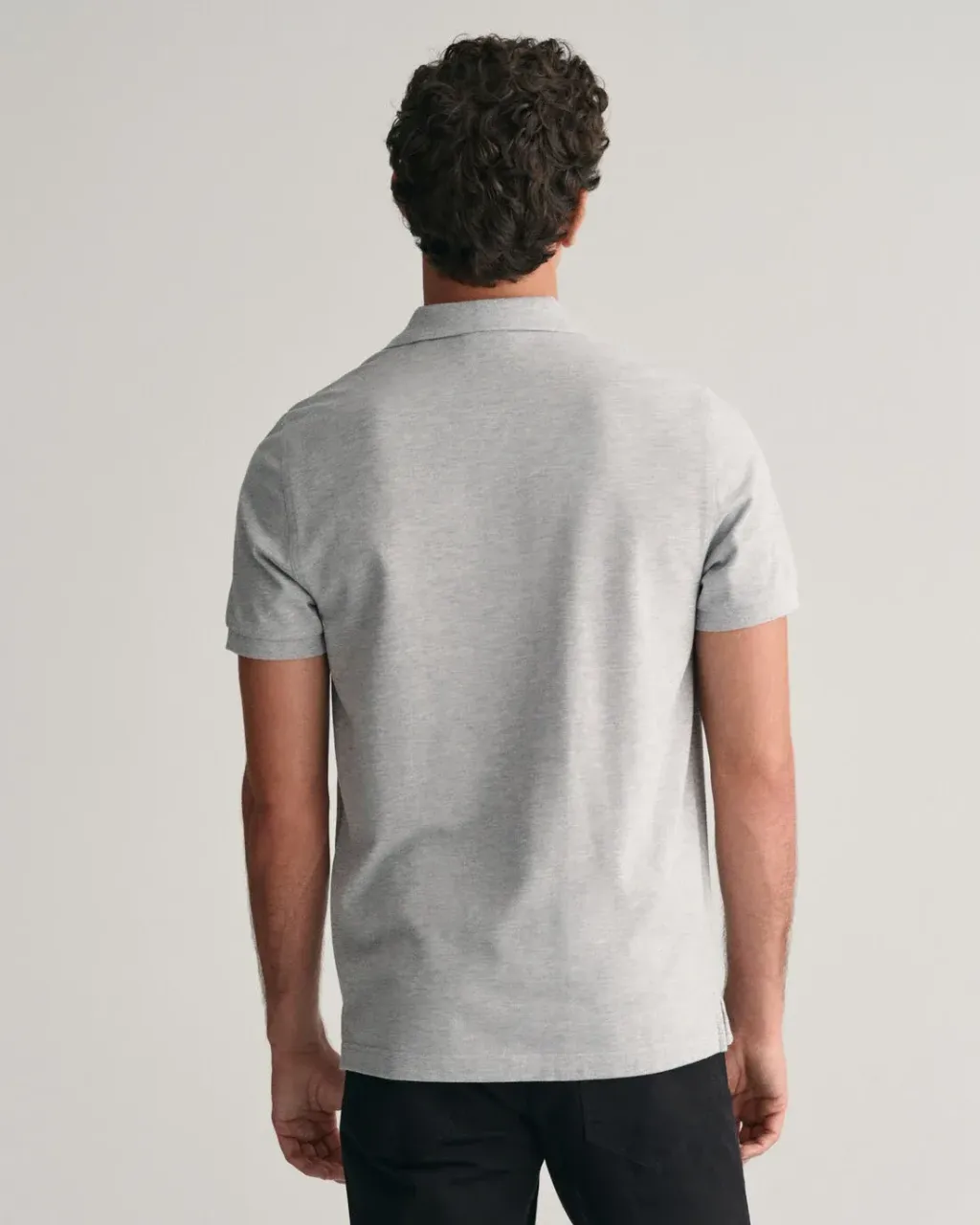 Gant Shield Piqué Polo Shirt Grey