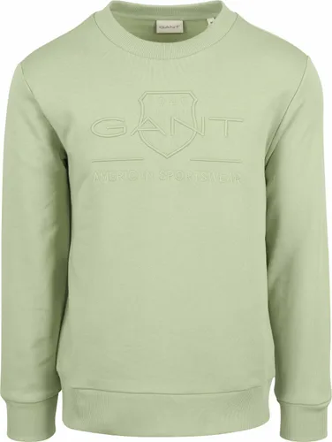Gant Sweater Embossed Logo Light Green