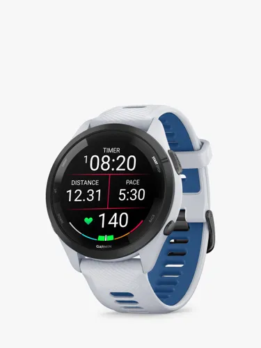 Garmin Forerunner 265 Wrist Heart Rate GPS Fitness Watch - White - Unisex