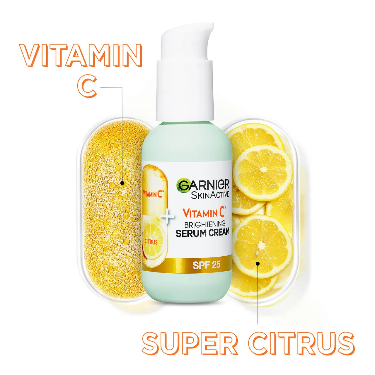 Garnier Vitamin C Serum Cream with 20% Vitamin C and SPF25 50ml