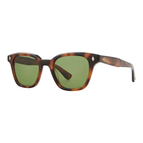 Garrett Leight , Brown Semi-Flat Sunglasses Broadway SUN ,Brown unisex, Sizes: