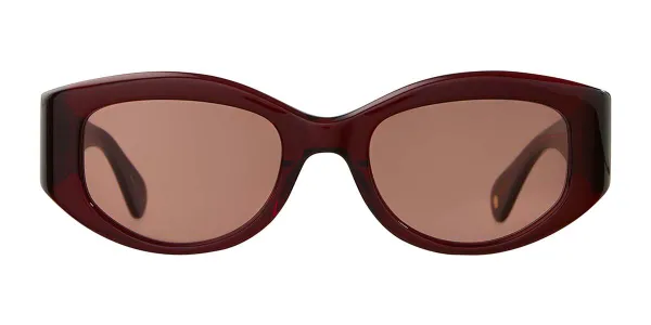 Garrett Leight RETRO BIGGIE SUN MER/BOR Women's Sunglasses Red Size 49