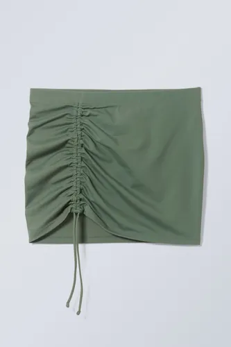 Gathered Beach Skirt - Green