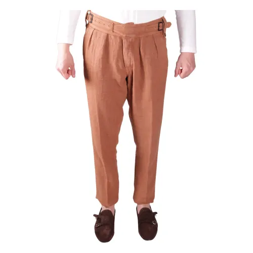 Gaudi , Tapered Trousers ,Brown male, Sizes: