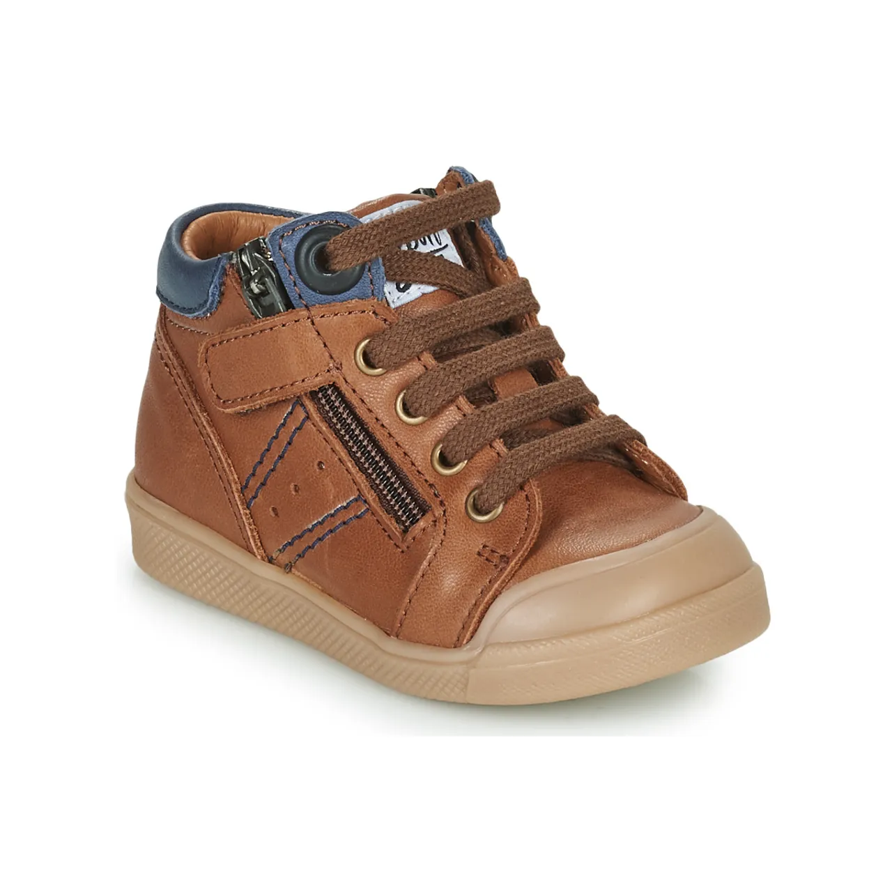 GBB  ANATOLE  boys's Children's Shoes (High-top Trainers) in Brown