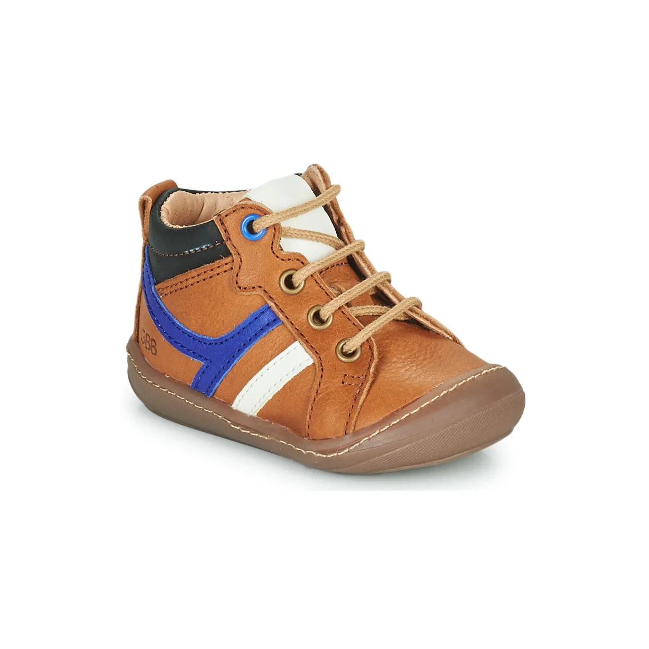 GBB  CALVO  boys's Children's Shoes (High-top Trainers) in Brown