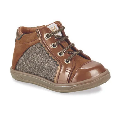 GBB  ESSIA  girls's Children's Shoes (High-top Trainers) in Brown