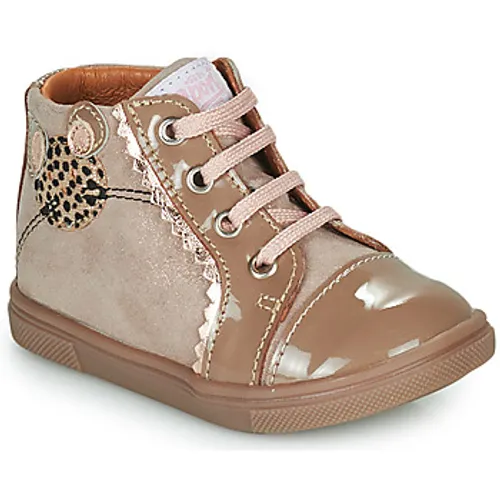 GBB  NOUXY  girls's Children's Shoes (High-top Trainers) in Beige