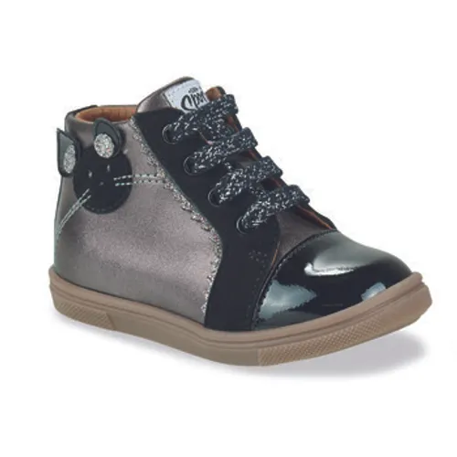 GBB  NOUXY  girls's Children's Shoes (High-top Trainers) in Silver