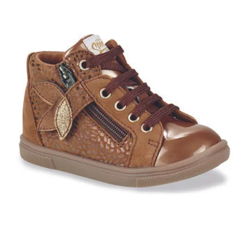 GBB  VALA  girls's Children's Shoes (High-top Trainers) in Brown