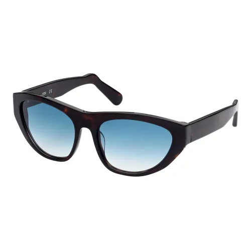 Gcds , Dark Havana/Green Blue Shaded Sunglasses ,Black unisex, Sizes: