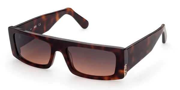 GCDS GD0009 52B Men's Sunglasses Tortoiseshell Size 57