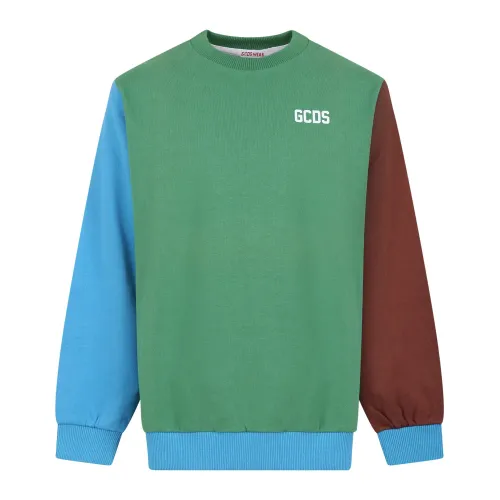 Gcds , Kids Multicolor Fleece Sweatshirt ,Multicolor unisex, Sizes: