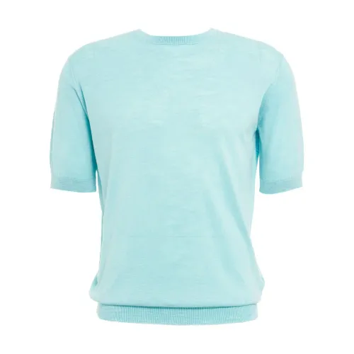 Gender , Men's Clothing T-Shirts & Polos Blue Ss24 ,Blue male, Sizes: