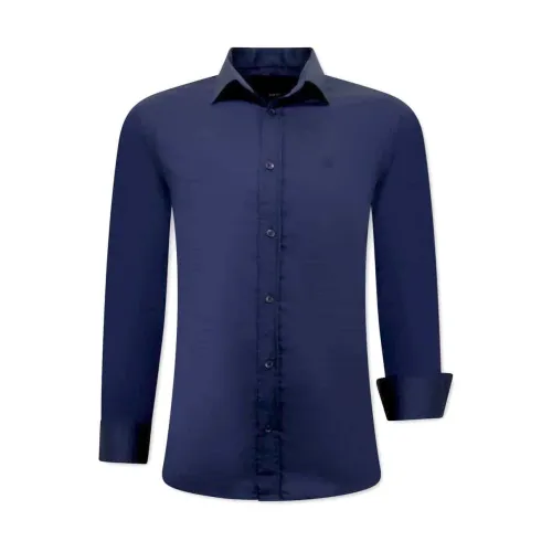 Gentile Bellini , Business Shirt Men - 3057 ,Blue male, Sizes: