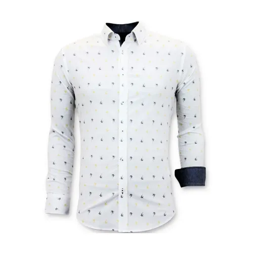 Gentile Bellini , Italian Men Shirts - Slim Fit Shirt - 3047 ,White male, Sizes:
