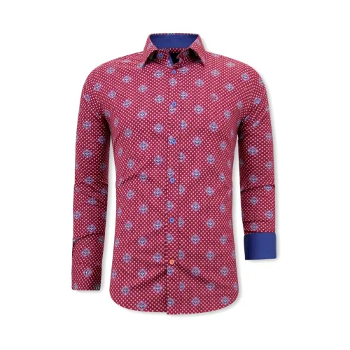 Gentile Bellini , Italian Shirts Online Slim Fit - 3087 ,Red male, Sizes: