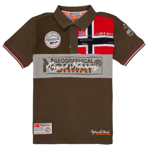 Geographical Norway  KIDNEY  boys's Children's polo shirt in Kaki